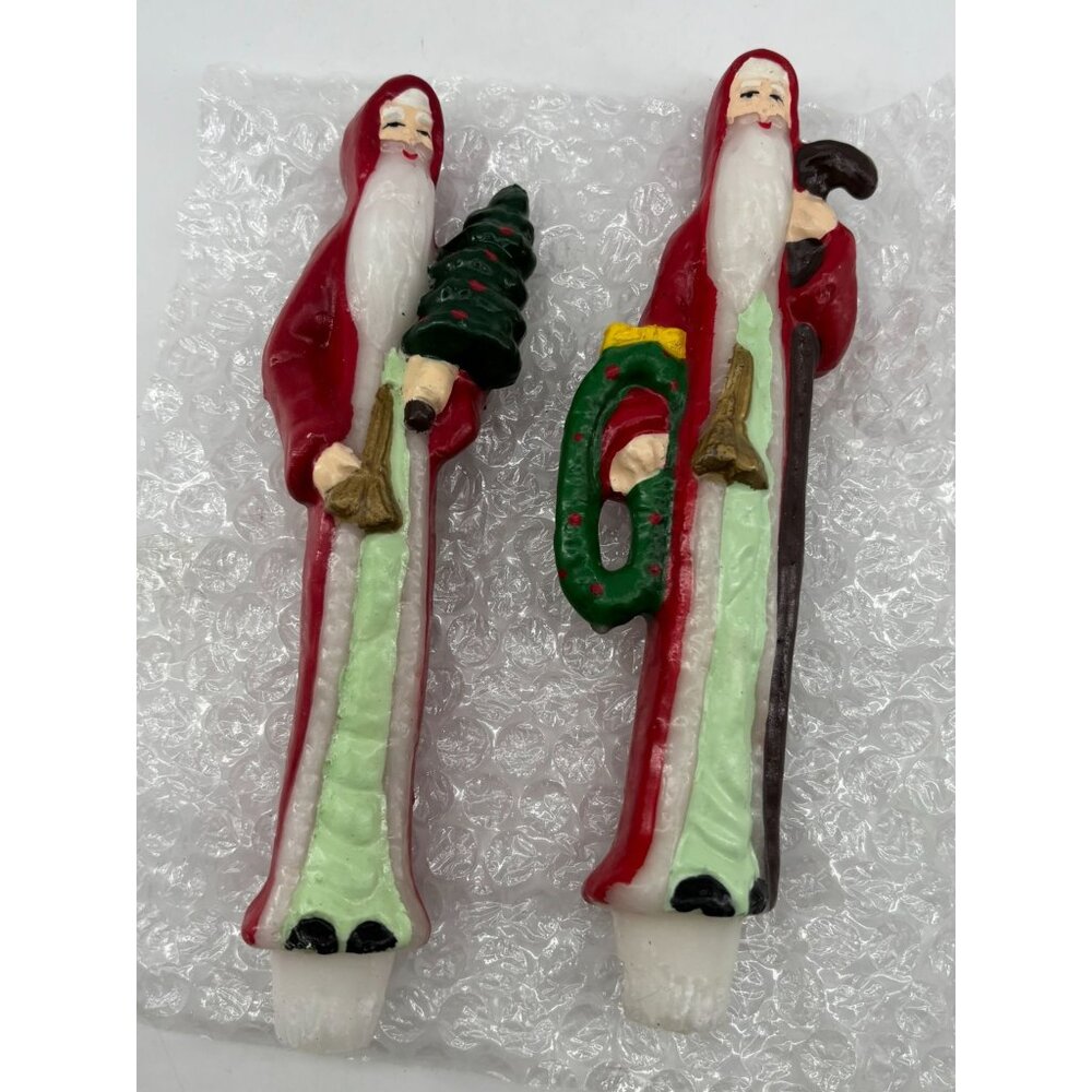 Play by Play Santa Candlesticks NIB NOS
